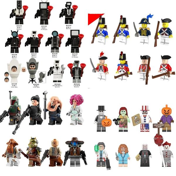 Small particle assembly of cartoon character building blocks for wholesale TV and movie series