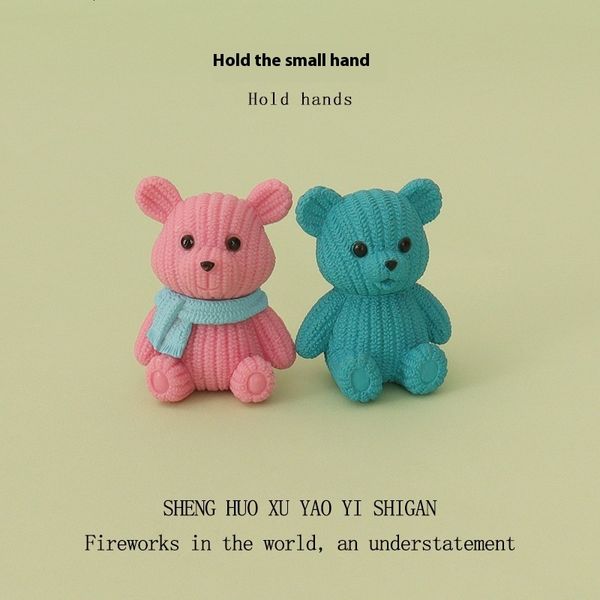 

Stylish Mini Cartoon Cute Teddy Bears for Center Consoles and Home Interior Design