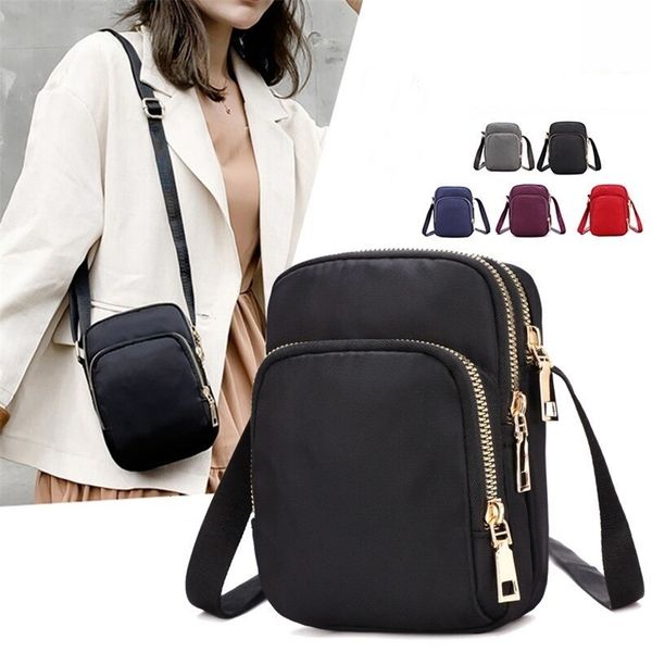 Bag Waterproof Shoulder Crossbody Zipper Mobile Phone Lady Female Multifunction Handbag Wrist Purse Womens Pouch y240820