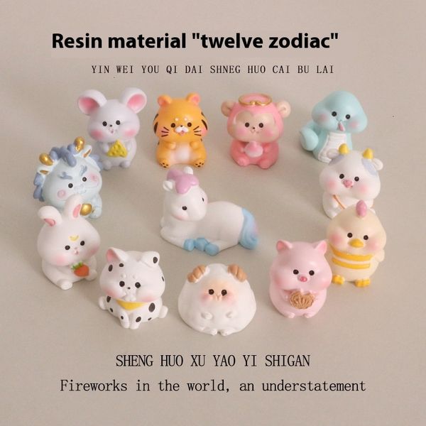 

Zodiac Series by Seasonal Occasions: Artistic Resin Models Featuring Each Animal from Rat to Rooster Ideal for Office Tabletops and Auto Interiors