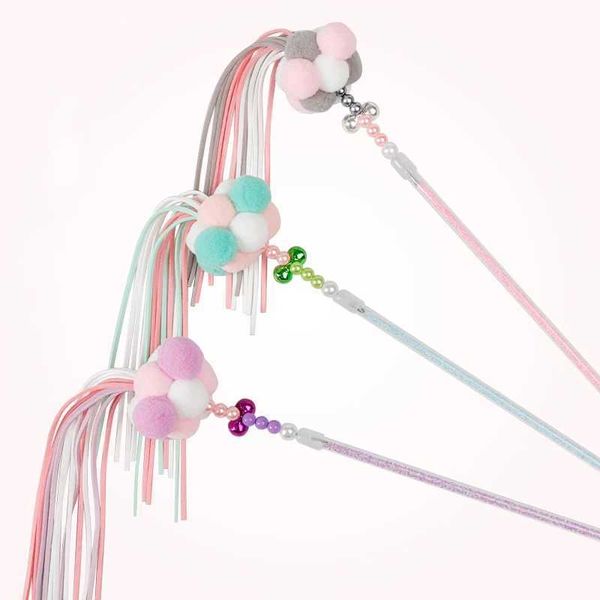 

Flexible Cat Fishing Rod Toy 2024 Violet Plastic Interactive Mice & Animal Catcher, Beige