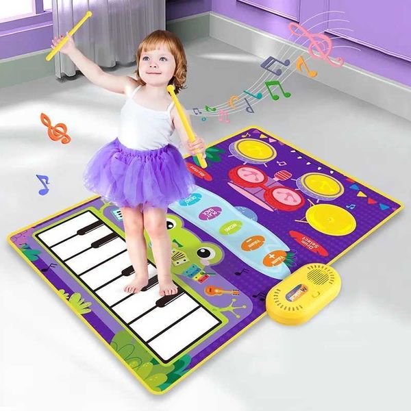 

Baby Piano Drum Play 2-in-1, or Keyboard Dance Mat with Music, Toddler Musical Blanket Toy, Perfect for Kids Early Learning and Development (2024)