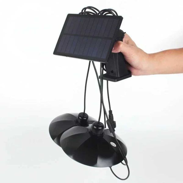 Solar Panel Chandelier Led Solar Pendant Light Powered Lamp White/Warm light with Remote Control Camping Outdoor Garden Y240820