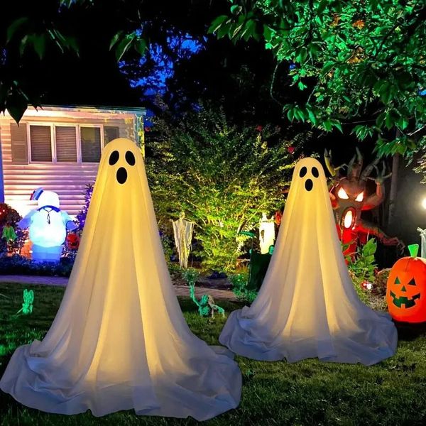 

Glowing Halloween Ghost Decoration Light Battery Powered for Home Front Porch Yard