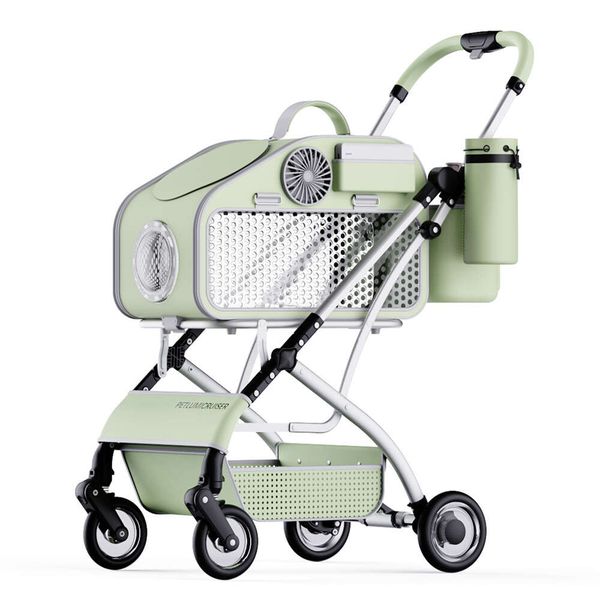 

Cat Dog Stroller Pet Travel Strolg Cart with high quality, Beige