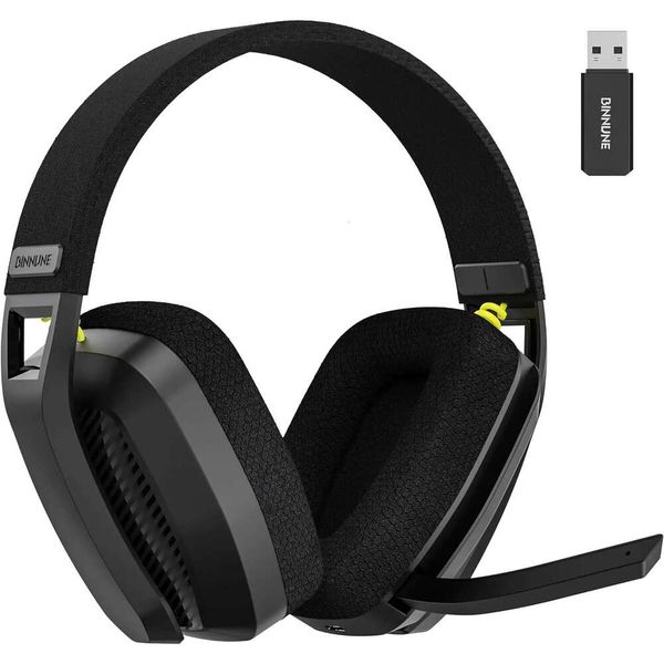 

BW06 2.4G Wireless Gaming Headset with Flip ENC Mic for PC, PS4, PS5, Gamer Dual-Mode Bluetooth Headphones, Black