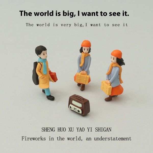 

Adorable Miniature Cartoon Family Ornaments - Perfect Small-Scale Home Decor Accessories OB11