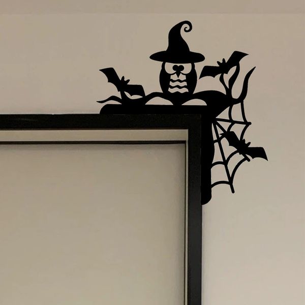 

Halloween Door Frame Decoration Halloween Witch Bat Door Corner Sign Door Wall Halloween Decorations