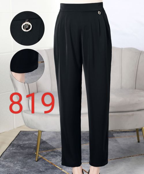 

Fashion casual wholesale price high waisted pants for women's casual pants, Black