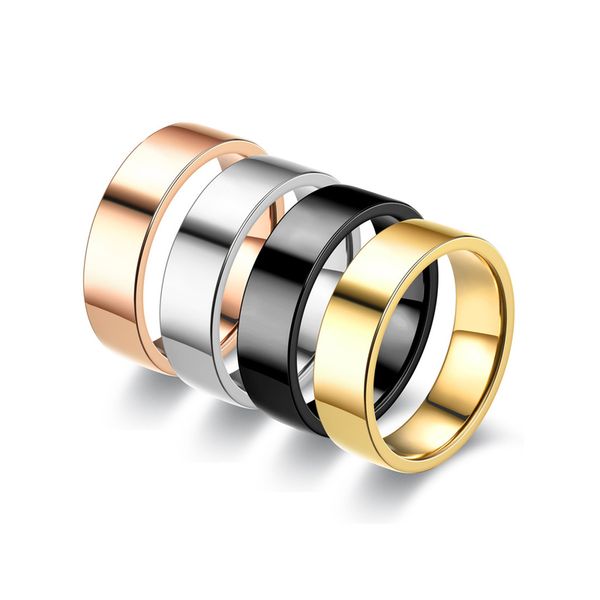 

Designer Ring Stainless Steel Ring Women Men Couple Ring Luxury Jewelry Ladies Girl Wedding Party Gift Accessories Size 6-12