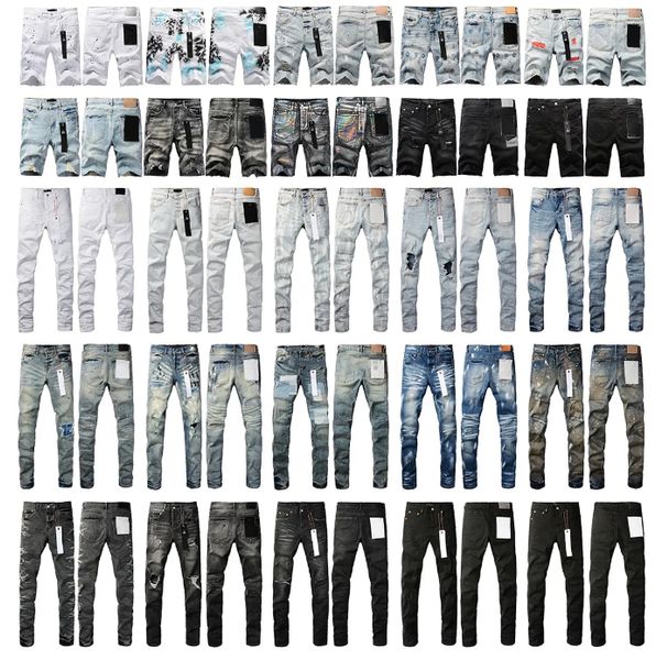 

mens jeans designer jeans for mens stack jean man pants high quality straight retro streetwear casual sweatpants slim fit hole baggy jeans skinny trousers, Brown