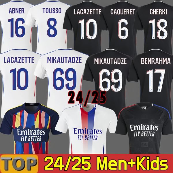 

2024 Maillot Lyon Soccer Jerseys Olympique Lyonnais OL Digital TRAORE MEMPHIS 24 25 Men Football Shirt Kids Kit CAQUERET TOLISSO JEFFINHO OL AOUAR TAGLIAFICO SARR, 24 25 home kids