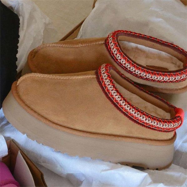

Womens Tazz Slippers Tasman Fur Slides Classic Ultra Mini Platform Boot Mustard Seed Sand Slip-on Les Petites Suede Wool Blend Comfort Winter Designer, #2