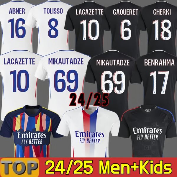 

Fans player 24 25 Maillot Lyon Soccer Jerseys 2024 2025 Olympique Lyonnais OL Digital 3rd Fourth Shirts TRAORE MEMPHIS Men Football Shirt Kids Kits Equipment BRUNO G, 24 25 home adult