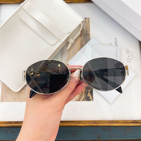 

Mens Oval Designer For Women Sunglasses Glasses Black White Shades Simple Fashion Lunette E Outdoor Polarized Sunglasses UV Fa