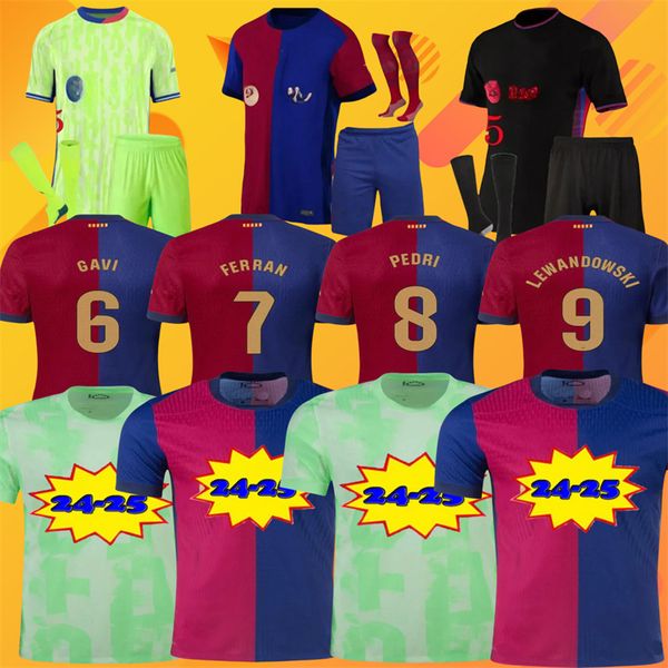 

24 25LEWANDOWSKI Soccer Jerseys PEDRI GAVI R. ARAUJO FERRAN RAPHINHAHome and away games F. DE JONG Camisetas Football Shirt Men Kids Kit LAMINE YAMAL Fermin, Green