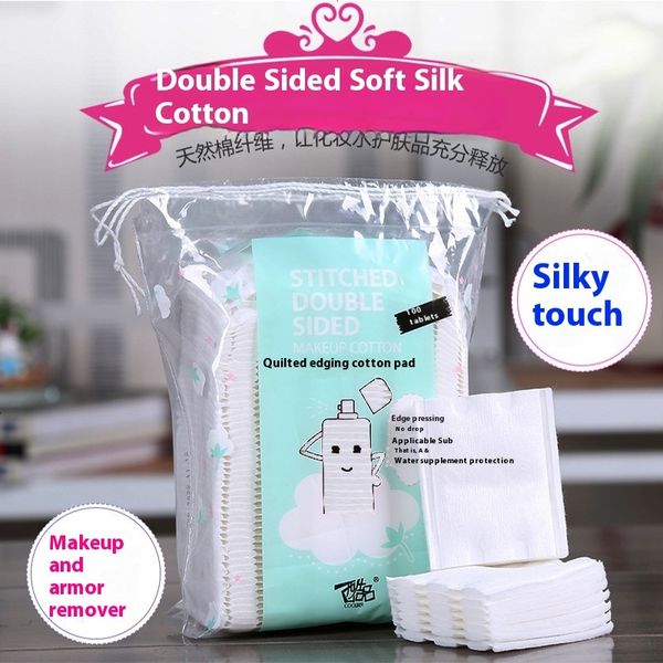 

All-Cotton Dual Texture Facial Cleansing Cloths from Coolpin - Shave Free Gentle Makeup Removal Sheets (Set of 100)