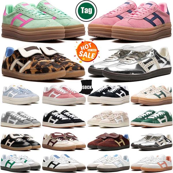 

Free Shipping Designer platform casual shoes sneakers for mens womens bold Silver Pony Leopard Pink Glow Gum pink Velvet indoor rose trainers, Lavender