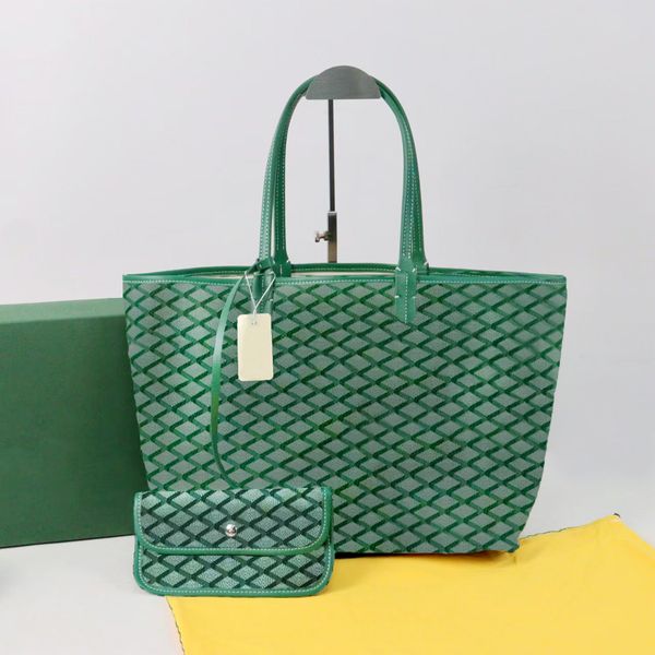 

Tote Bag Designer Bag Women's Handbag Luxury Shoulder Bag Fashion Leather Handheld Messenger Large Capacity Composite Shopping Bag Checkered Double Letter Bag, #6 wine