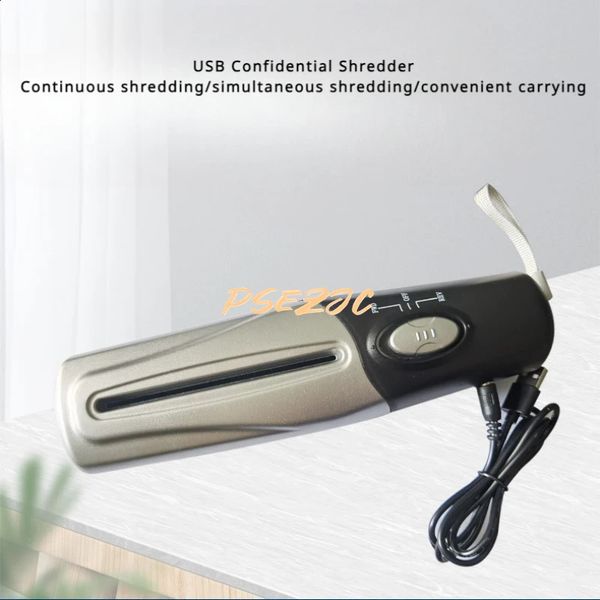 Home Handheld Portable Mini USB Battery Dual-purpose Shredder Suitable for A4 A6 Paper Office Equipment 240826