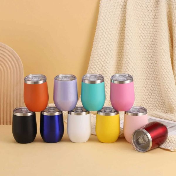 

Double Wall Insulated Stainless Steel Tumbler - 360ml/12oz Portable Coffee Mug