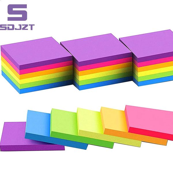 6-12PCS Sticky Notes Kawaii Stationery Supplies Note Office Accessories Notebooks Scratch Paper Postit 240826