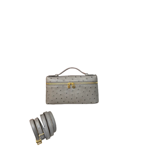 

Designer handbags luxury women bags tote bag ostrich leather shoulder bags custom bag bags Elegant Women Handbag - Luxurious Ostrich Leather Tote with Versatility, White
