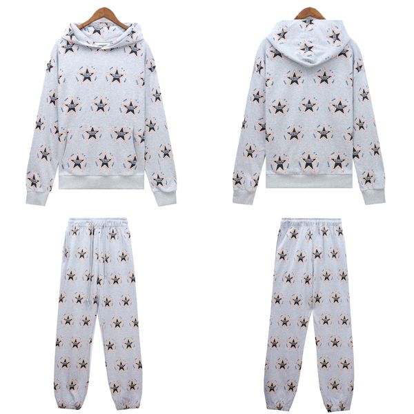 

omar Tears Style Kapok Washed Straight varsity Kapok Tidal Print Hoodie Sweater pants Size S-XL, Auburn
