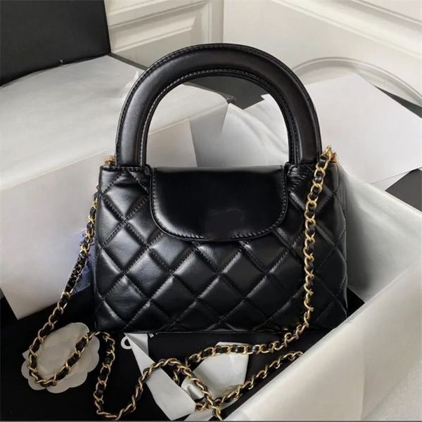 

10A Shoulder Bags Mirror Quality Luxury designers bag Mini Bucket Bags handbag shopping bag Calfskin Quilted Tote Black Purse Womens Shoulder Silver BOX A629, White