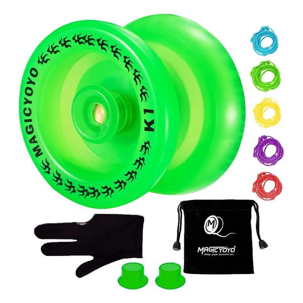 MAGICYOYO responds to YOYO K1 Plus with YOYO pocket+5 strings and YO glove Gif green W240827