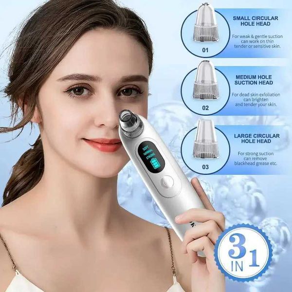 3-in-1 Electric Facial Blackhead Removal Vacuum Hole Cleaner Acne Cleaner Black Spot Removal Facial Nose Deep Cleaning Tool M240828