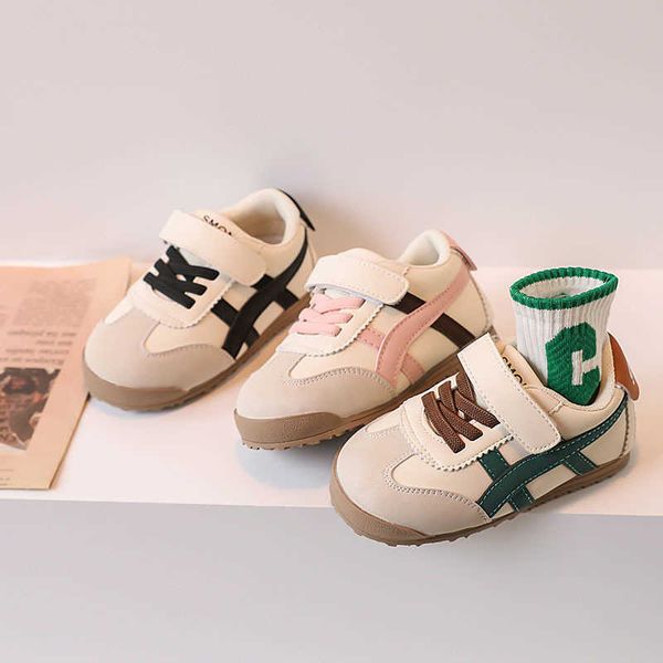 

Sneakers Baby sports 2024 spring new baby board boys soft soled walking Forrest Gump shoes for girls H240828, White