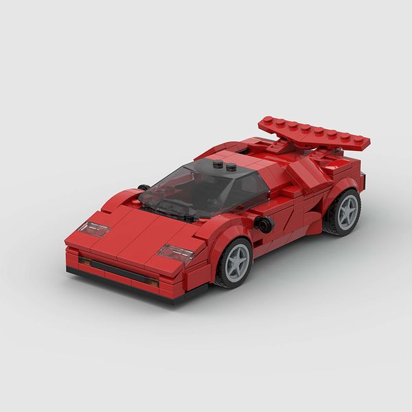 

Technical MOC Countach Speed Red Sports Cars Techniced Building Blocks Bricks Set Kids Toys Gifts For Boys & Girls