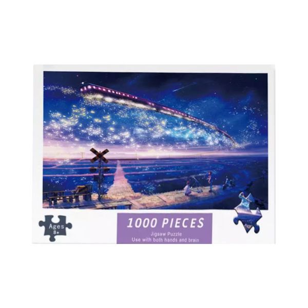 

Adult & Child Friendly 1000-Piece Puzzle - Relaxing Pattern Design with Personalized BoxAdjustable Cardboard Leather Case for Various Items - Custom Design Available