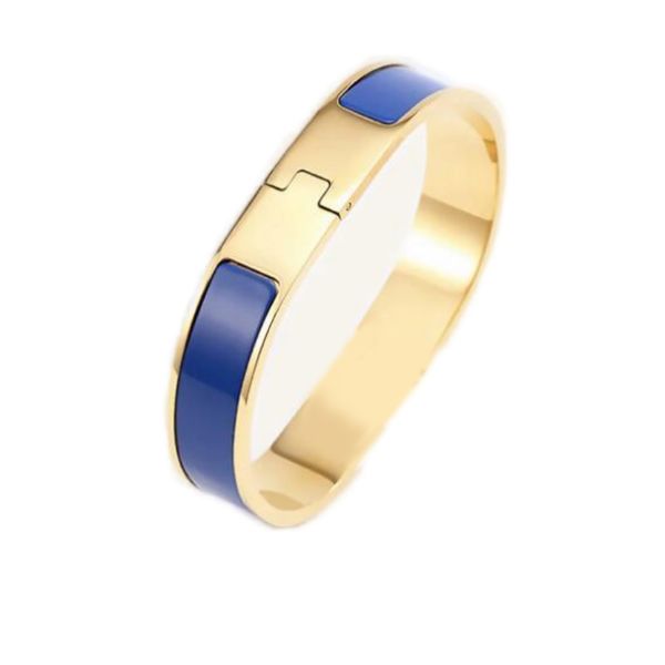 

bangle Fashion bracelets women letter white black plated rose silver 18k gold bracelet wide ladies designer jewelry size 17/19