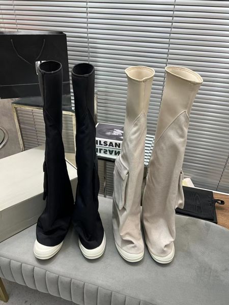 

Spring Summer 23 Women's Spliced Jumpsuit Boot - Double Pockets & Comfort Fit, Available in Sizes 35-41, Brown
