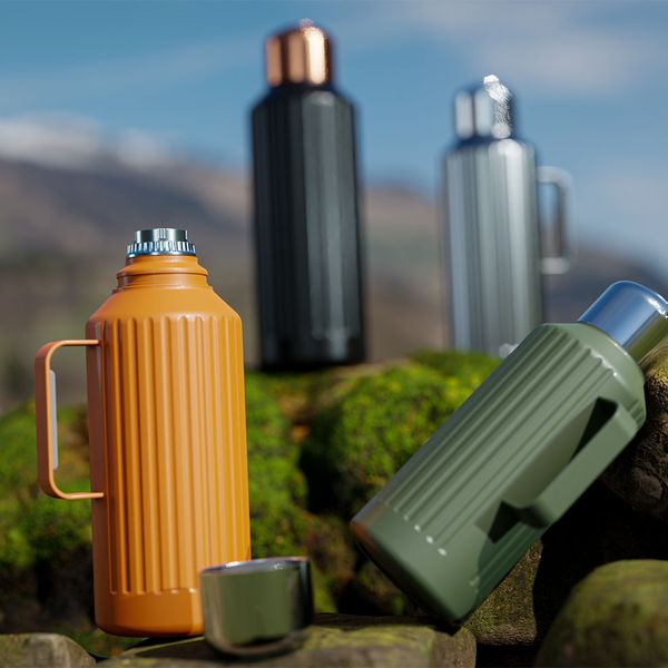 

thermo jug Rome thermos thermos thermos hot drink bottle travel coffee thermos cup commuting travel and picnic, Polychrome