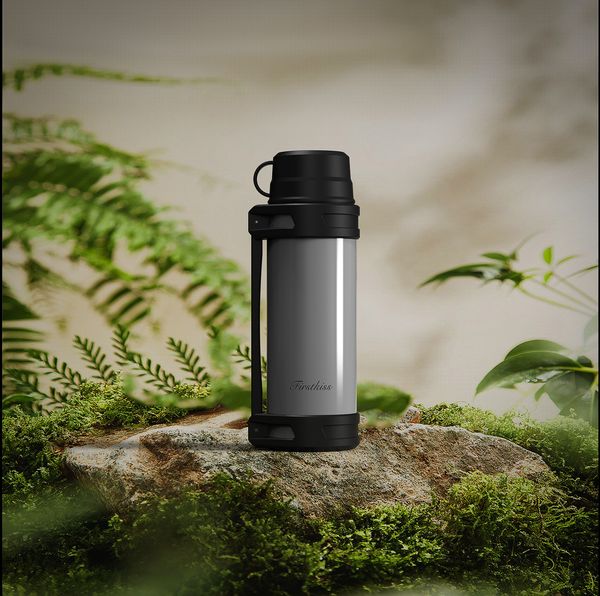 

Travel large capacity coffee pot tea thermos convenient outdoor, Polychrome