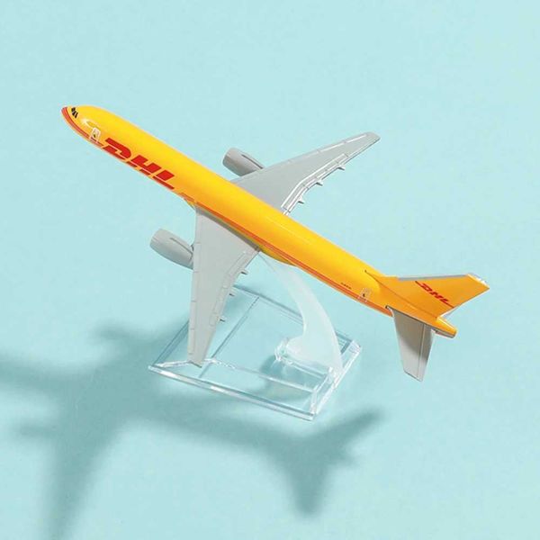 Scale 1 400 Metal Aircraft Replicas DHL Boeing 757 Aircraft Die Casting Model Aircraft Home Office Childrens Miniature Toys W240829