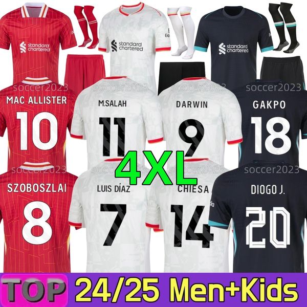 

4XL XXXL 2024 SEASON MAC ALLISTER soccer jerseys Mohamed DARWIN SZOBOSZLAI 24/25 GAKPO GRAVENBERCH Luis DIaz fan player football kit shirts men kids A.BECKER, 24 25 home aldult ucl