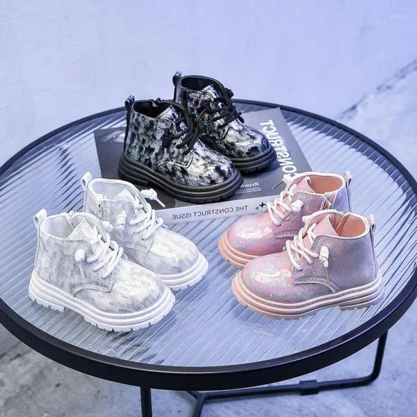 

Boots Autumn Kids Cotton Shoes Toddler Short Tube Nice Ink Painting Graffiti Baby Girls Non-slip Student Outdoor Footwear H08214, Black