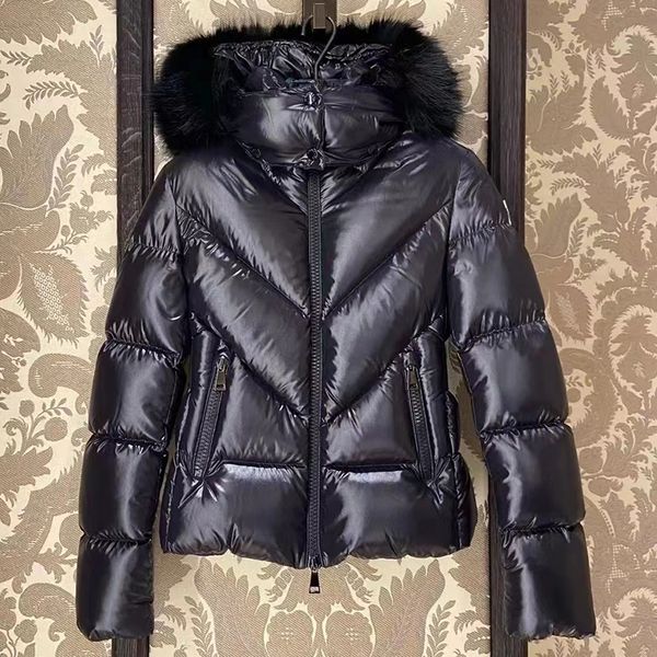 

Designer Winter Women's Coat Fashionable Lightweight Outdoor Parka Windbreaker White Duck Down Thickened Warm Top Casual Windproof Jacket, Light tan