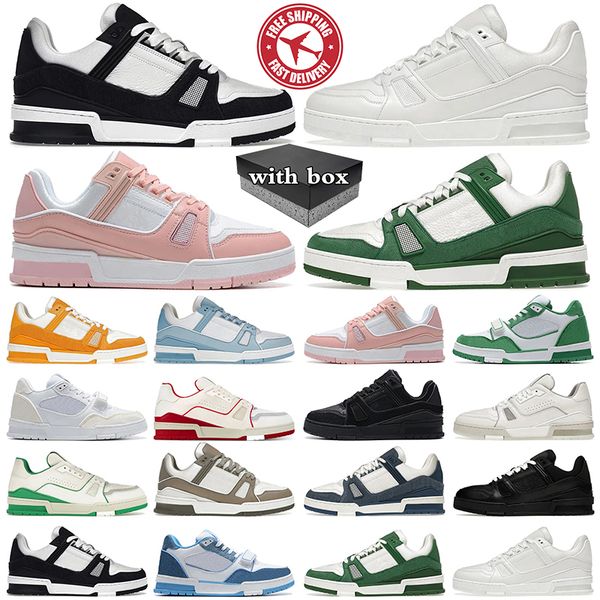 

designer casual shoes for men women Triple Black White Red Grey Red Blue mens sneakers womens trainers sports outdoor