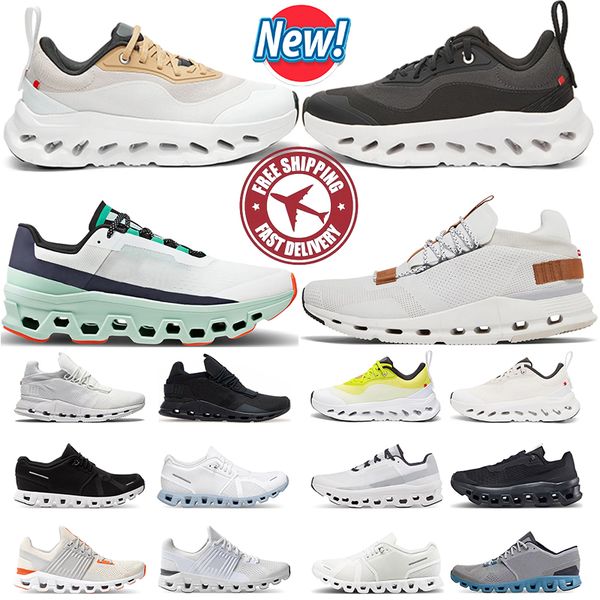 

2024 Sneakers Running Shoes for Men Women Sneakers All Black White Pearl Glacier Breathable Lightweight Tennis Shoes Designer Outdoor Sports, Brown