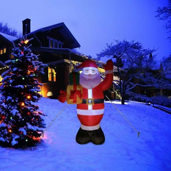 

explosion iatable 1.5m Santa Claus gift bag light gas model Y240808