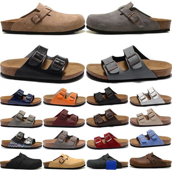 

Free Shipping designer sandals boston clogs slipper slides shoes mules clog sliders slippers for mens womens birks sandles slides casual sandales sandalias 36-46, Ivory