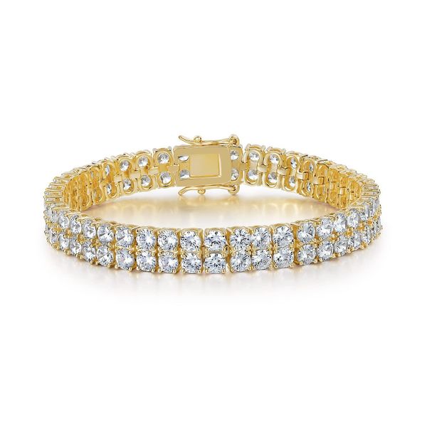 

bracelet designer bracelet bracelets Hiphop Rock Double Row Tennis Bracelet with Zircon Stones bangle braclet bracelet women designer jewlery women bracelet