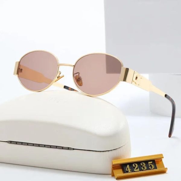 

2024 Designer Sunglasses For Women Mens Triomphe Glasses UV Protection Fashion Sunglass Letter Casual Retro Eyeglasses Metal Full Frame With Box