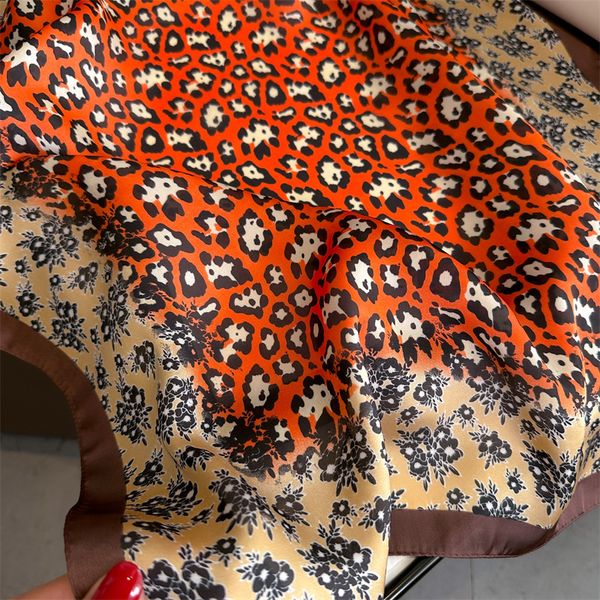 

rint Simple Women Print resbya ece Headband Lette Bag Long Scarves ral 70x70cm Scarf for P Presbya Fashion silk scarf designe scarvesreal