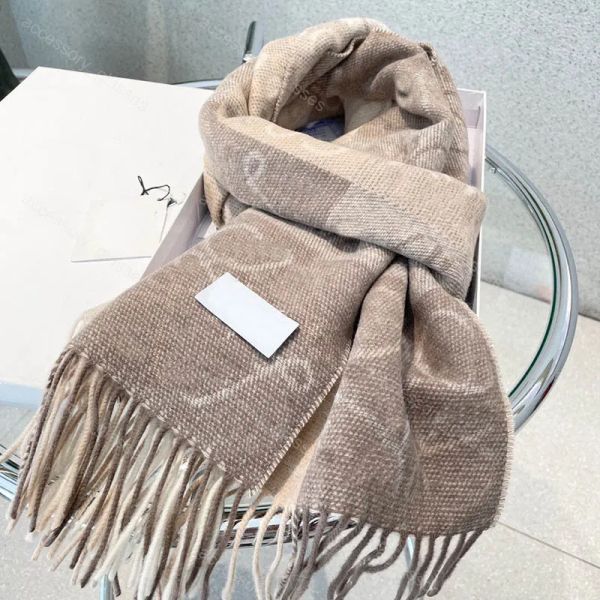 

Designer Scarf Winter Plaid Wool Long Shawls Women Cashmere Scarfs Tassels L Scarves for Mens Soft Touch Warm Wraps with Tags Beanie